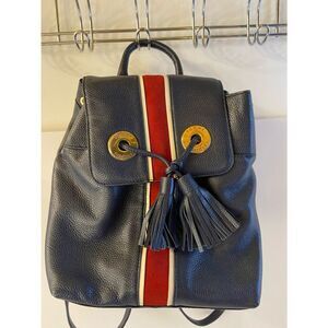 Tommy backpack navy tassels 12x12